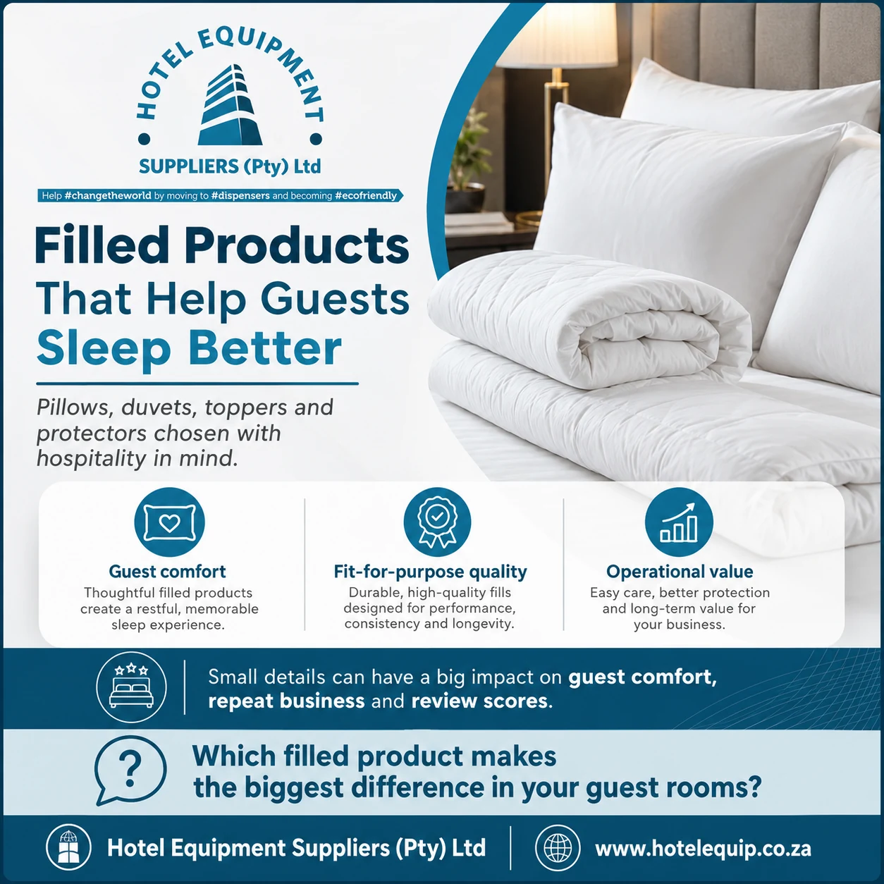 Hospitality filled products campaign artwork